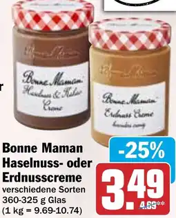 HIT Bonne Maman Haselnuss- oder Erdnusscreme Angebot