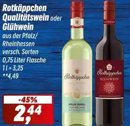 Simmel Rotkäppchen Qualitätswein oder Glühwein Angebot
