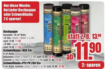 B1 Discount Baumarkt Dachpappe Angebot