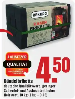 B1 Discount Baumarkt REKORD Bündelbriketts Angebot