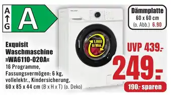 B1 Discount Baumarkt Exquisit Waschmaschine >>WA6110-020A<< Angebot