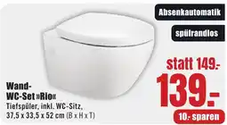 B1 Discount Baumarkt Wand- WC-Set >>Rio<< Angebot