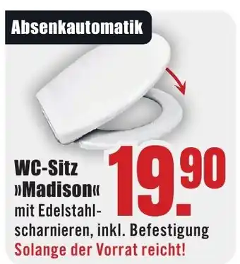 B1 Discount Baumarkt WC-Sitz >>Madison<< Angebot