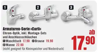 B1 Discount Baumarkt Armaturen-Serie >> Carli<< Angebot