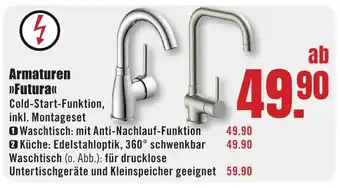 B1 Discount Baumarkt Armaturen >>Futura«< Angebot