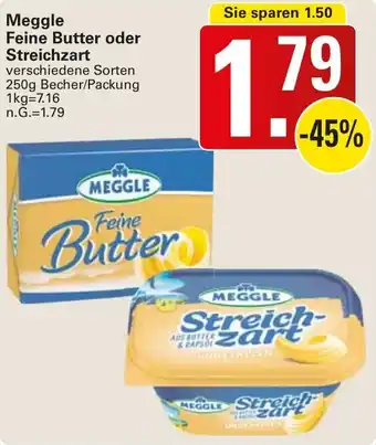 WEZ Meggle Feine Butter oder Streichzart Angebot