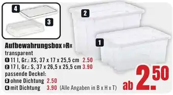 B1 Discount Baumarkt Aufbewahrungsbox >>R<< Angebot