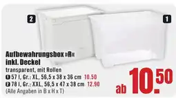 B1 Discount Baumarkt Aufbewahrungsbox >>R<< inkl. Deckel Angebot