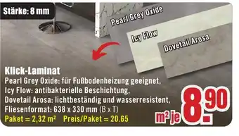 B1 Discount Baumarkt Klick-Laminat Angebot