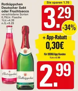 WEZ Rotkäppchen Deutscher Sekt oder Fruchtsecco Angebot