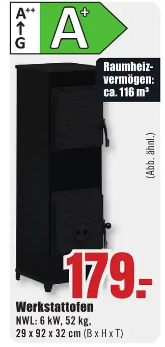 B1 Discount Baumarkt Werkstattofen Angebot