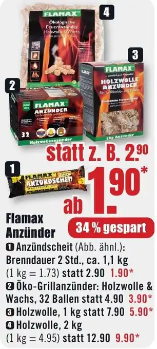B1 Discount Baumarkt Flamax Anzünder Angebot