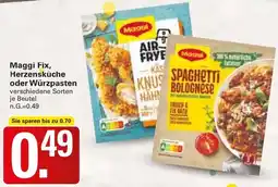 WEZ Maggi Fix, Herzensküche oder Würzpasten Angebot