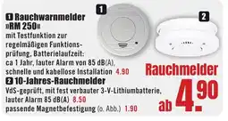 B1 Discount Baumarkt Rauchwarnmelder "RM 250" Angebot