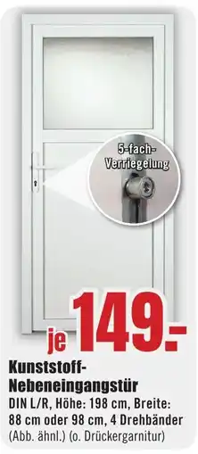 B1 Discount Baumarkt Kunststoff- Nebeneingangstür Angebot