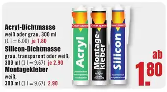 B1 Discount Baumarkt Acryl-Dichtmasse Angebot