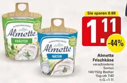 WEZ Almette Frischkäse Angebot