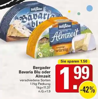 WEZ Bergader Bavaria Blu oder Almzeit Angebot