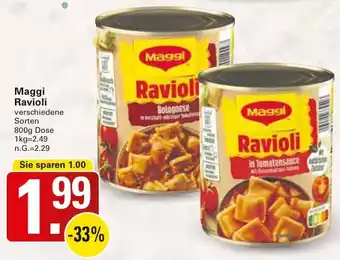 WEZ Maggi Ravioli Angebot