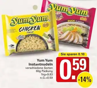 WEZ Yum Yum Instantnudeln Angebot