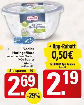 WEZ Nadler Heringsfilets Angebot
