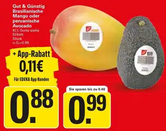 WEZ Gut & Günstig Brasilianische Mango oder peruanische Avocado Angebot