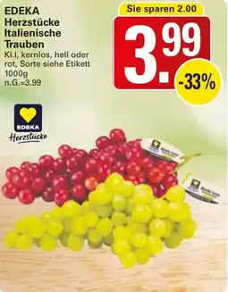 WEZ EDEKA Herzstücke Italienische Trauben Angebot