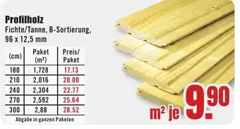 B1 Discount Baumarkt Profilholz Angebot