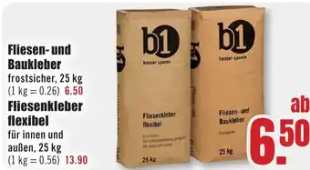 B1 Discount Baumarkt Fliesen- und Baukleber Angebot