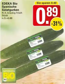 WEZ EDEKA Bio Spanische Salatgurken Angebot