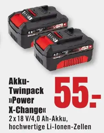 B1 Discount Baumarkt Einhell Akku- Twinpack >>Power X-Change<< Angebot