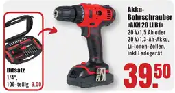 B1 Discount Baumarkt Akku- Bohrschrauber >>AKN 20 Li B1<< Angebot