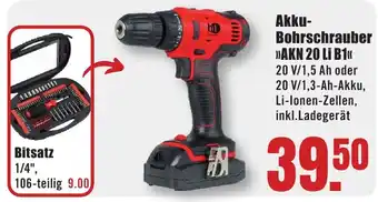 B1 Discount Baumarkt Akku- Bohrschrauber >>AKN 20 Li B1<< Angebot