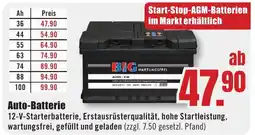 B1 Discount Baumarkt Auto-Batterie Angebot