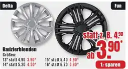 B1 Discount Baumarkt Radzierblenden Delta o. Fun Angebot