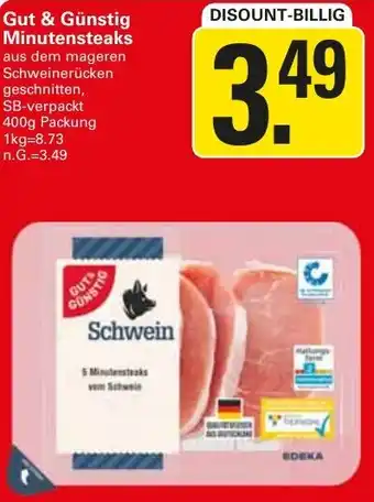 WEZ Gut & Günstig Minutensteaks Angebot