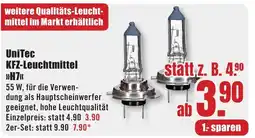 B1 Discount Baumarkt UniTec KFZ-Leuchtmittel Angebot