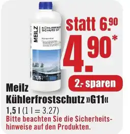 B1 Discount Baumarkt Meilz Kühlerfrostschutz >>G11<< Angebot