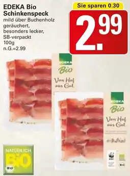 WEZ EDEKA Bio Schinkenspeck Angebot