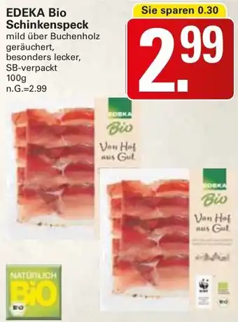 WEZ EDEKA Bio Schinkenspeck Angebot
