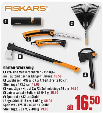 B1 Discount Baumarkt FISKARS Garten-Werkzeug Angebot