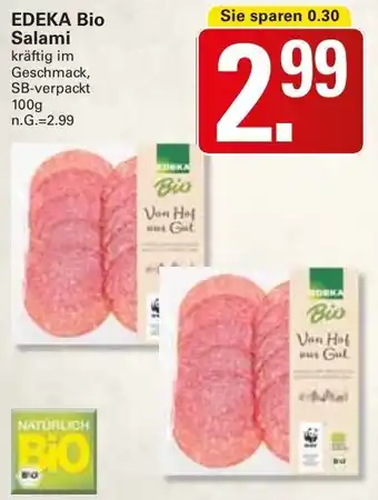 WEZ EDEKA Bio Salami Angebot