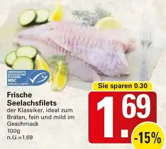 WEZ Frische Seelachsfilets Angebot