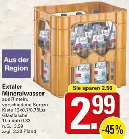 WEZ Extaler Mineralwasser Angebot