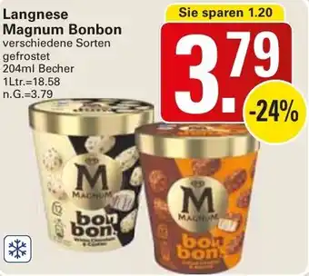 WEZ Langnese Magnum Bonbon Angebot