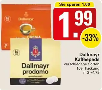 WEZ Dallmayr Kaffeepads Angebot