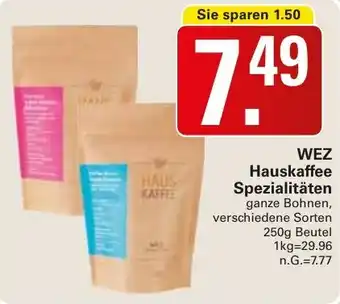 WEZ WEZ Hauskaffee Spezialitäten Angebot