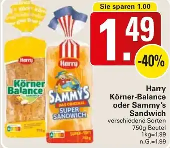 WEZ Harry Körner-Balance oder Sammy's Sandwich Angebot
