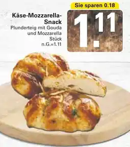 WEZ Käse-Mozzarella- Snack Angebot