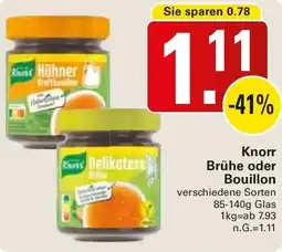 WEZ Knorr Brühe oder Bouillon Angebot